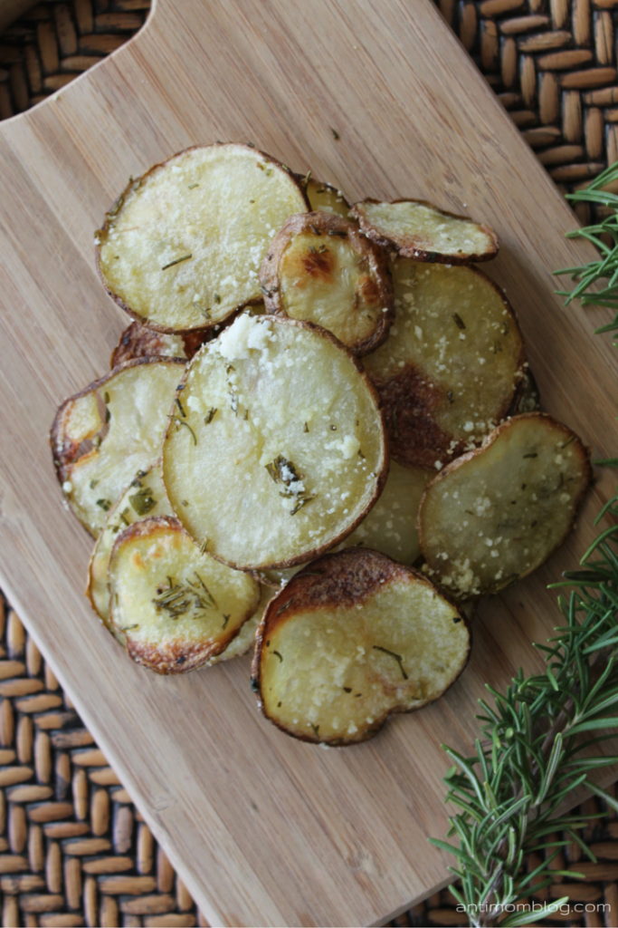 Parmesan Herb Potato Crisps | The Anti Mom Blog