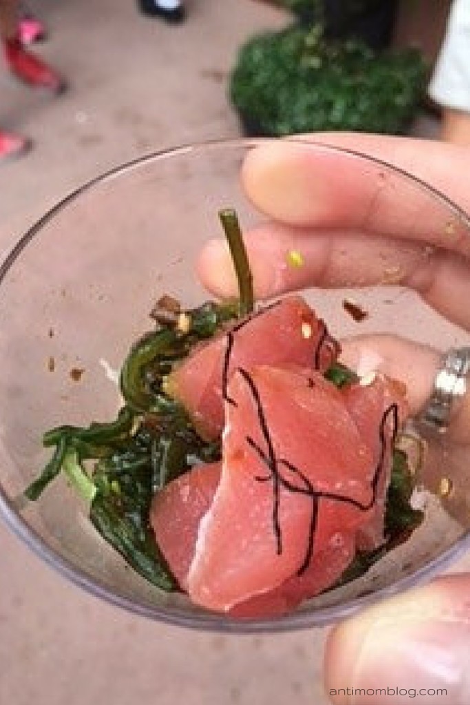 Hawaii Tuna Poke with seaweed salad | The Anti Mom Blog