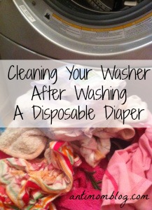 Disposable Diaper + Washer =  No Bueno