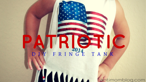 DIY: Patriotic Fringe Tank For Girls!