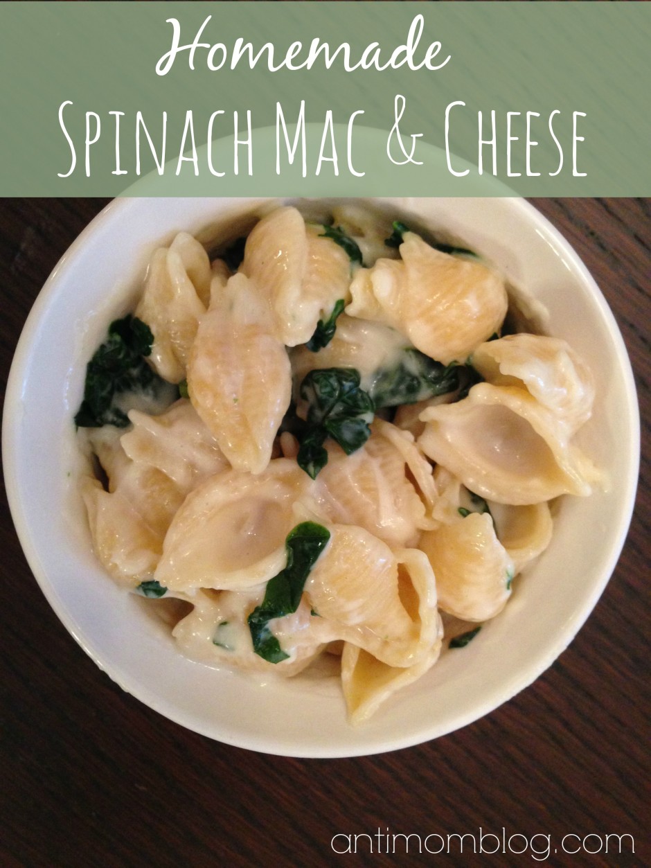 Homemade Spinach Mac and Cheese