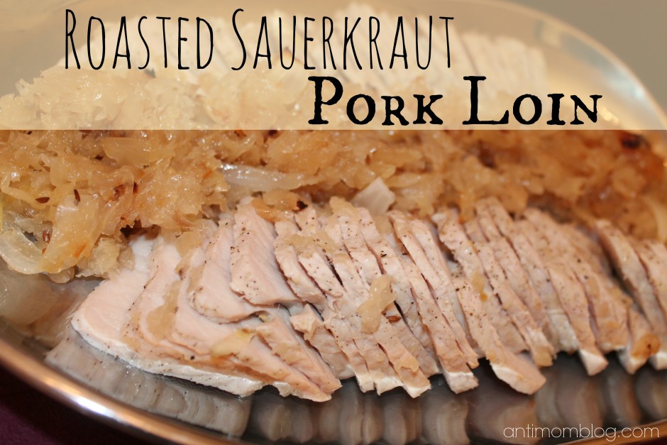 Roasted Sauerkraut Pork Loin