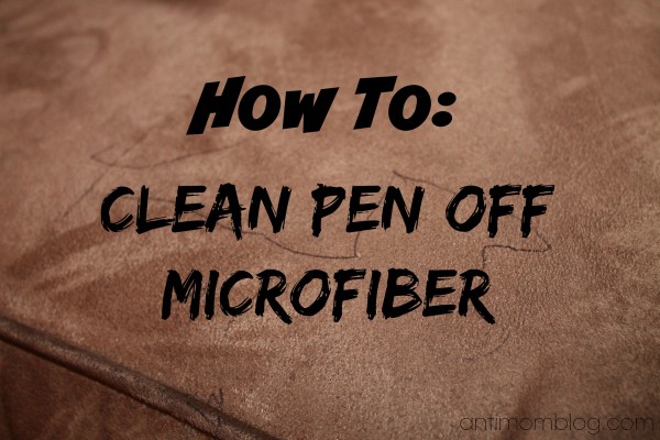 {How To} Clean Pen off Microfiber