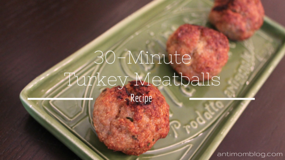 30-Minute Turkey Meatballs